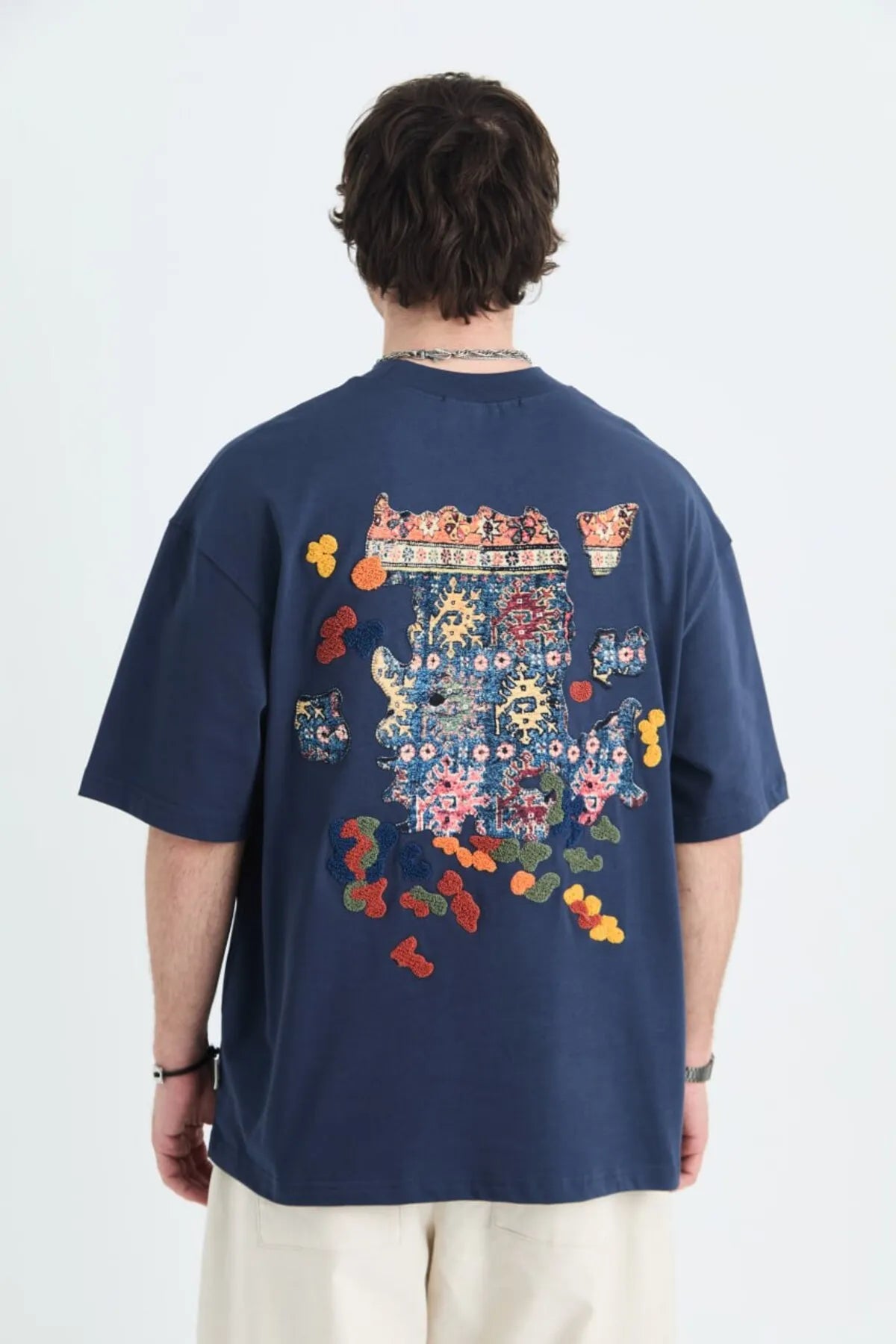 UrbHue Heritage - OVERSIZE T-SHIRT LACİVERT