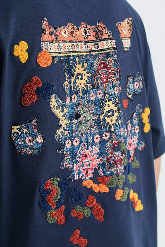 UrbHue Heritage - OVERSIZE T-SHIRT LACİVERT